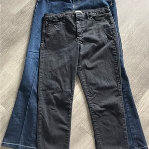 3 Women's Black and Blue Jeans size 12 LOT # 208